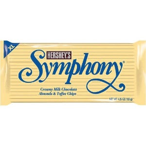 Hershey's Symphony Milk Chocolate w/Almonds & Toffee Chips 4.25oz
