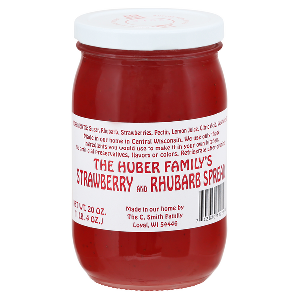 Huber Family Strawberry & Rhubarb Spread 20oz