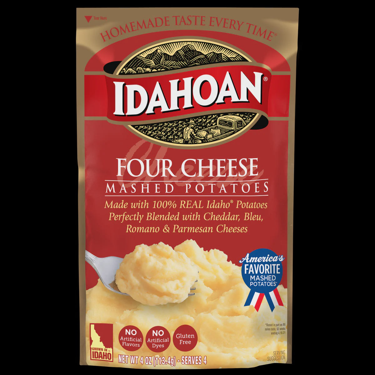 Idahoah Four Cheese Mashed Potatoes 4oz.