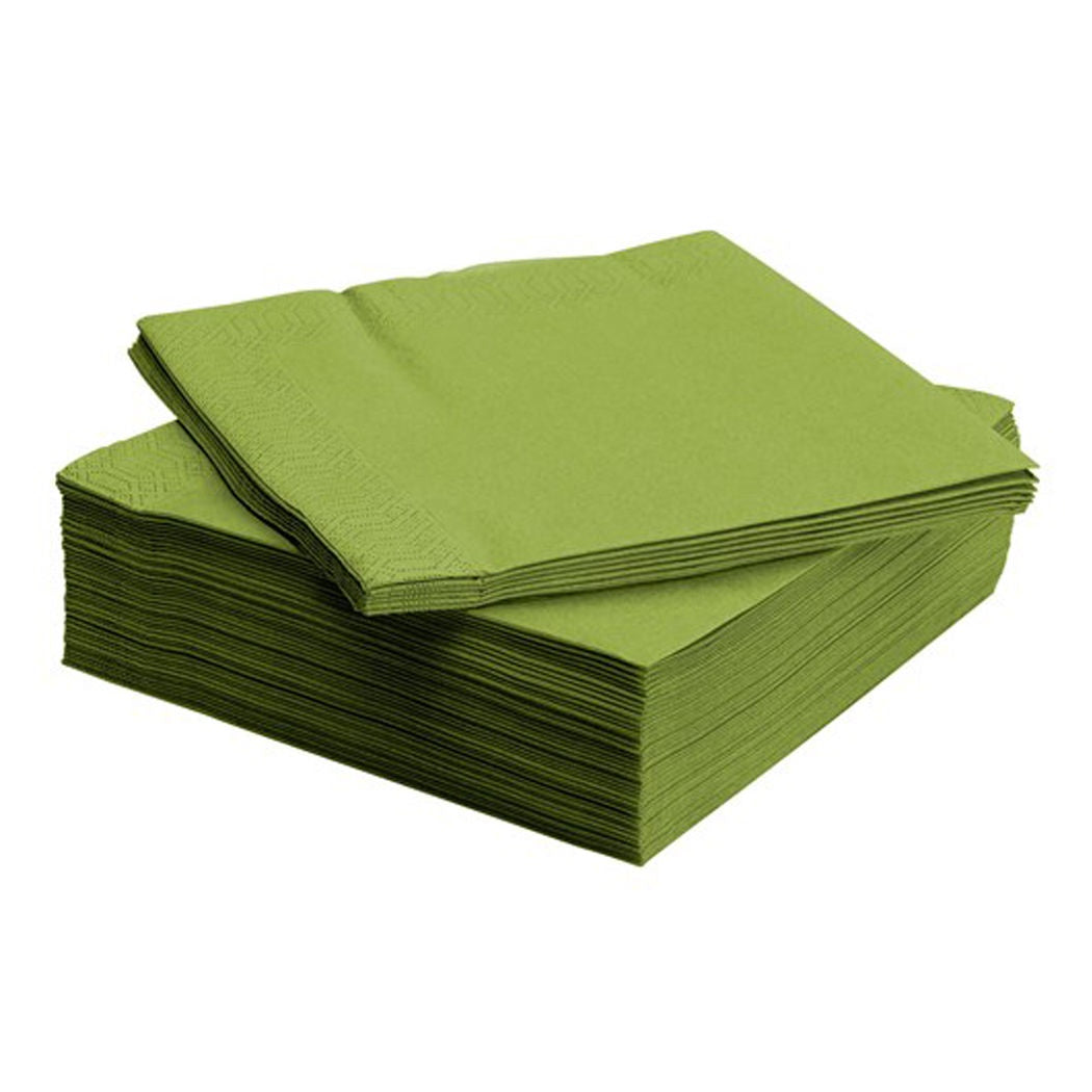 Ikea Fantastisk Cocktail Green Napkins 9 ½ x 9 ½ 50ct