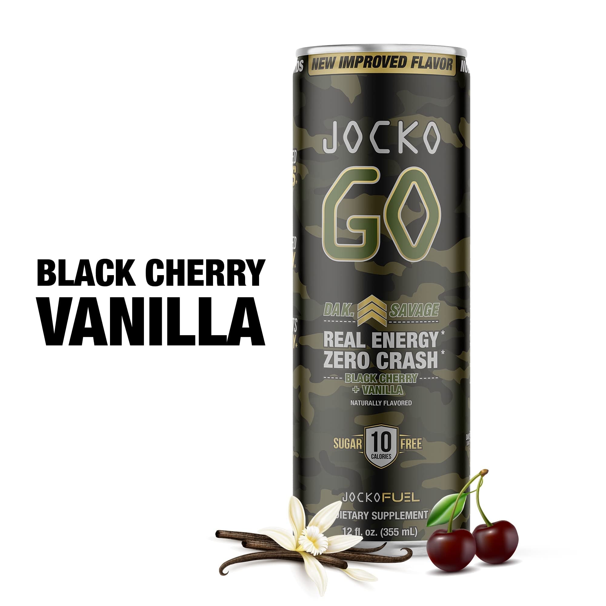 Jocko Go Energy Drink Blk Cherry Vanilla 12oz