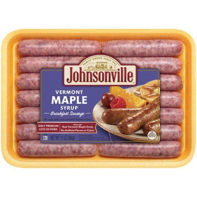 Johnsonville Vermont Maple Syrup Breakfast Sausage 12oz