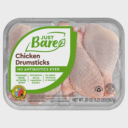 Just Bare Chicken Drumsticks 36oz