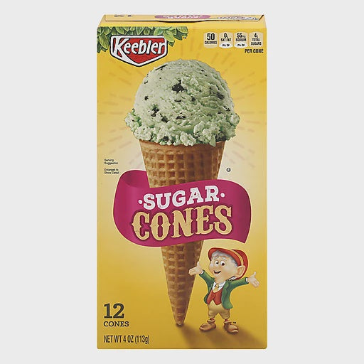 Keebler Sugar Cones 12pk