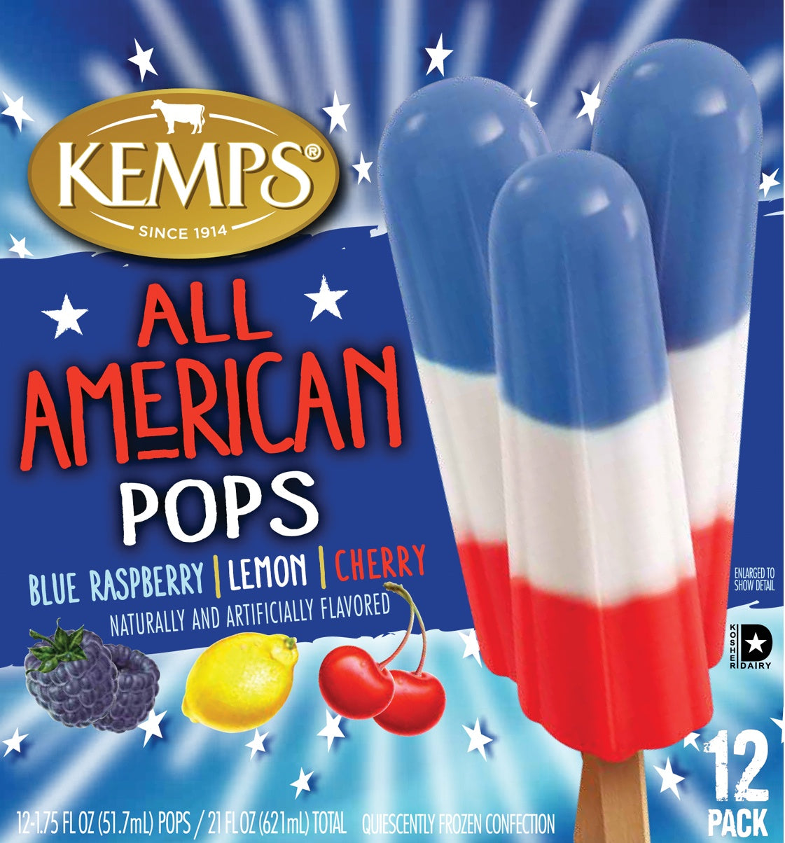 Kemps All American Pops 12pk