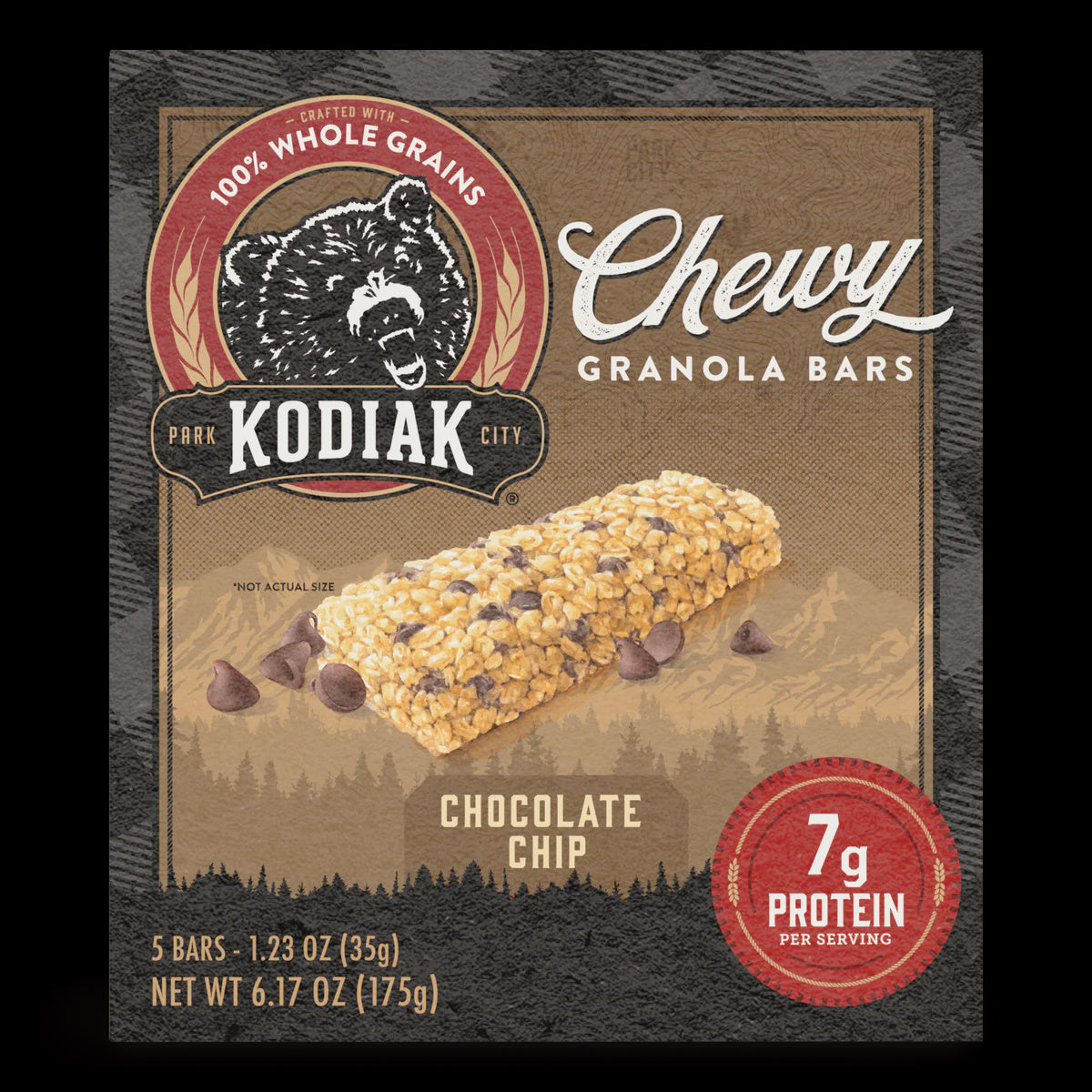 Kodiak Chocolate Chip Chewy Granola Bar 5ct