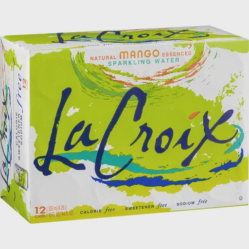 La Croix Mango Sparkling Water 12 cans