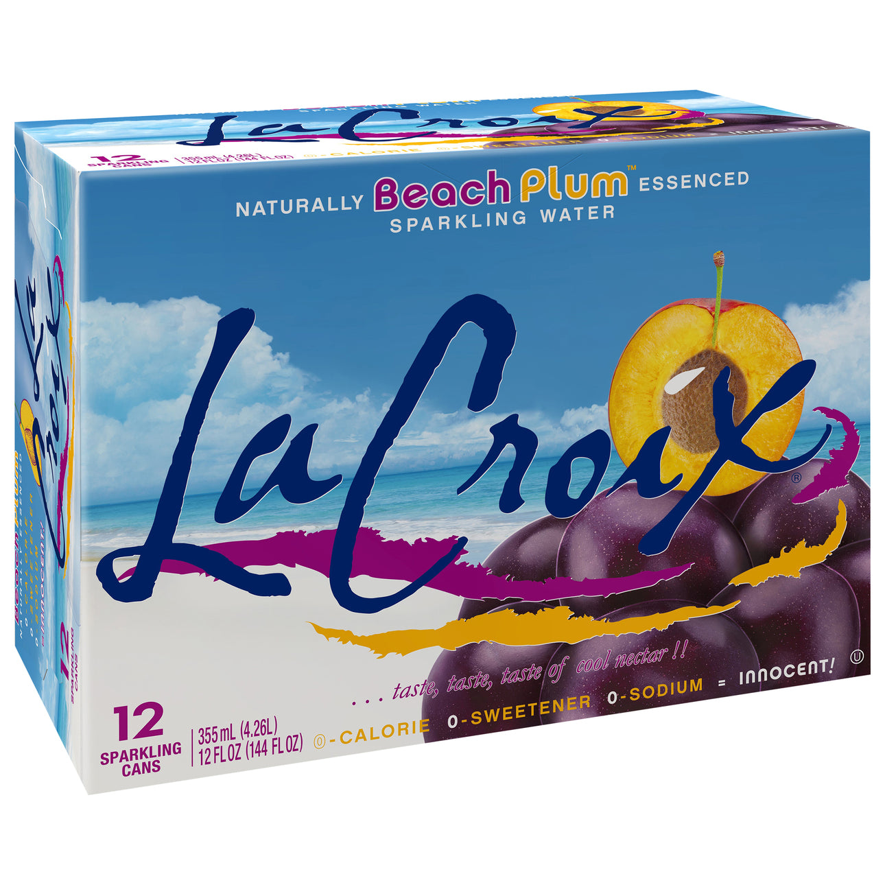 La Croix Sparkling Water Beach Plum 12pk