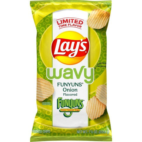 Lays Wavy Funyun Flavored Potato Chips 7.5 oz.