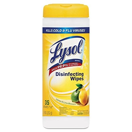 Lysol Lemon & Lime Blossom Disinfecting Wipes 35 ct