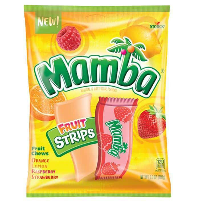 Mamba Fruit Strips Candy 6.3oz