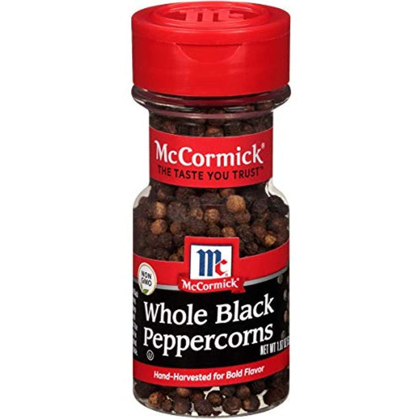 Mccormick Whole Black Peppercorns 1.87oz