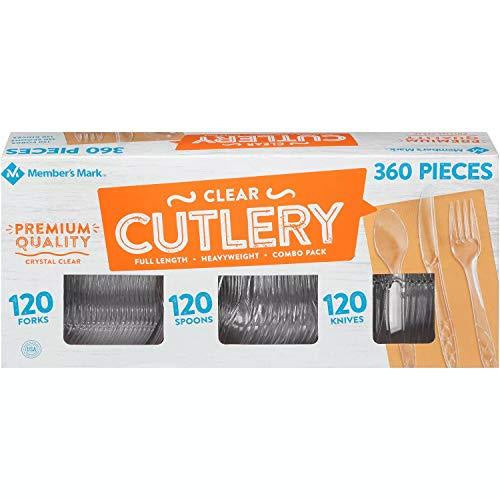 Members Mark Clear Cutlery 360 Pieces