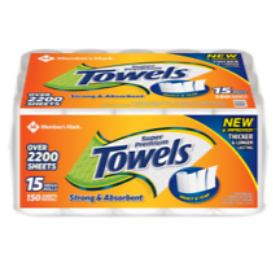 Members Mark Paper Towel 15 rolls