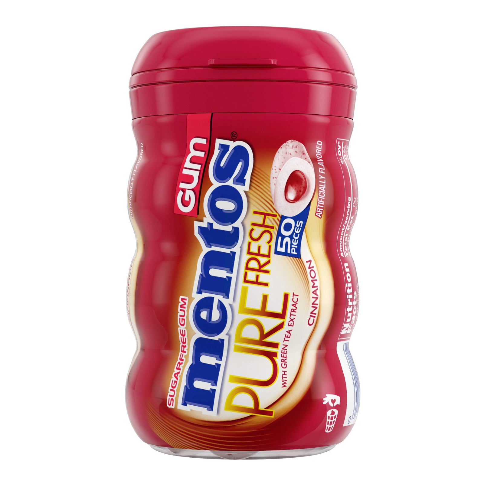 Mentos Cinnamon SugarFree Gum 50 pieces