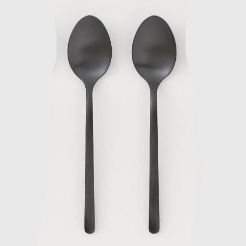 Mini Matte Black Teaspoon 2 pack