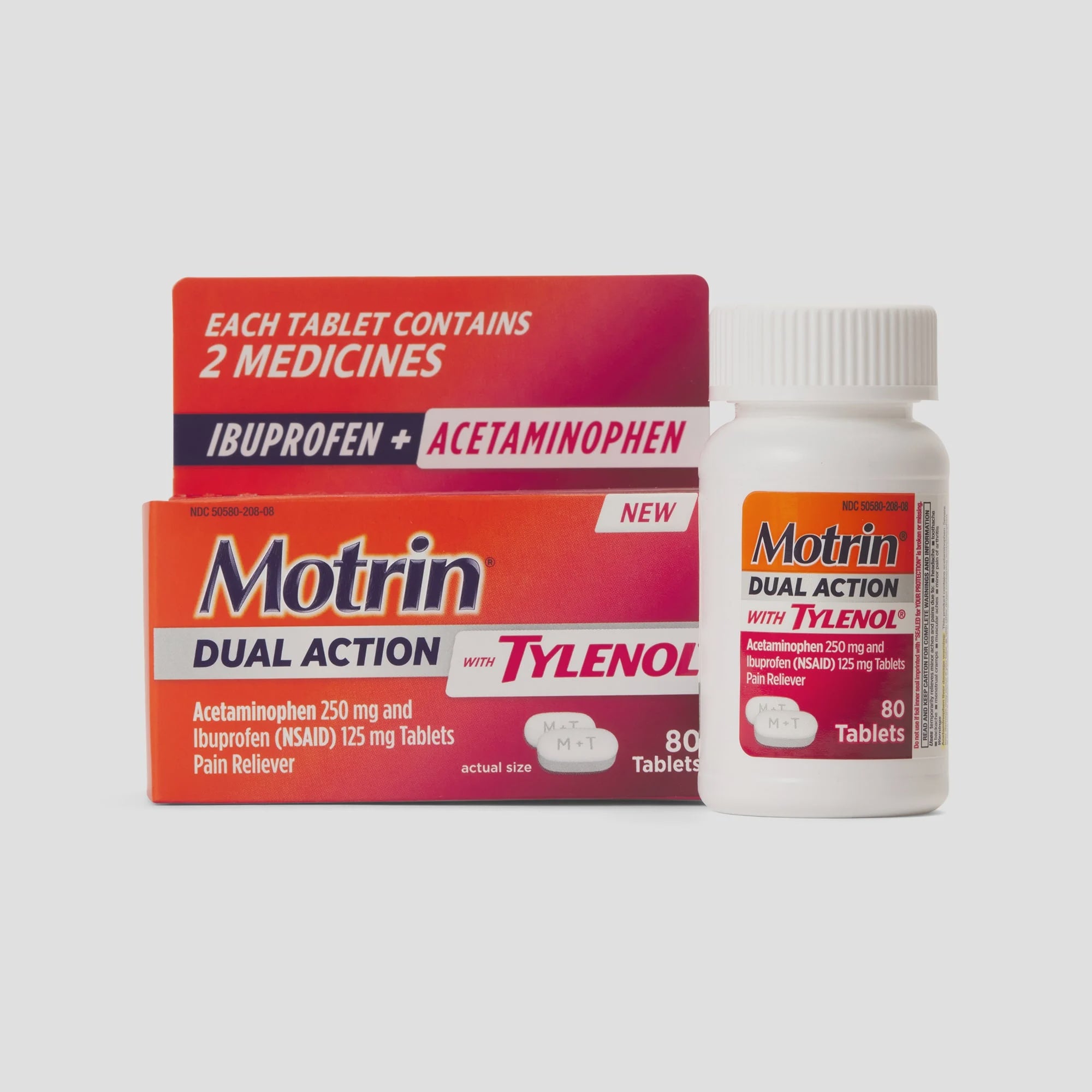 Motrin Dual Action w/Tylenol 80ct