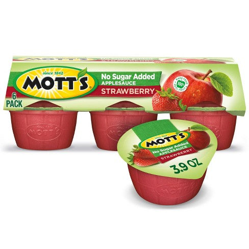 Motts Strawberry Applesauce 6ct