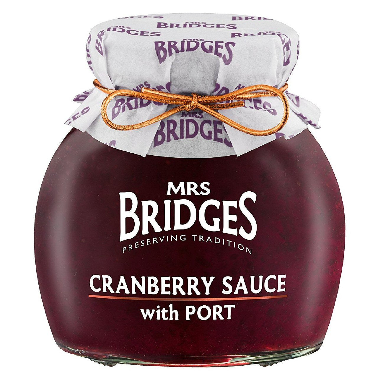 Mrs. Bridges Cranberry Sauce with Port 8.8oz.