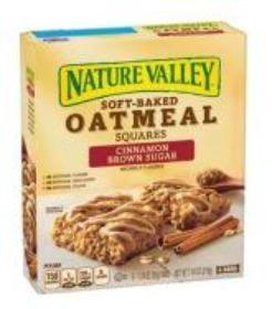 Nature Valley Soft Baked Oatmeal Squares Cinnamon Brown Sugar 6ct