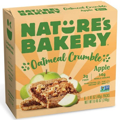 Nature's Bakery Oatmeal Crumble Apple Fig Bar 8.46oz