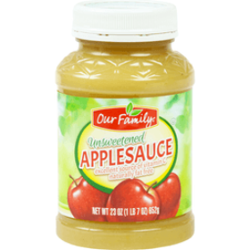 Our Family Apple Sauce Unsweetened 48oz