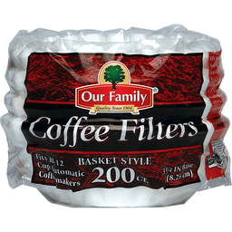 Our Family Coffee Filters Basket Style 200 count