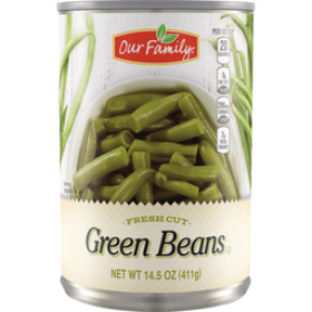 Our Family Green Beans Canned 14.5oz