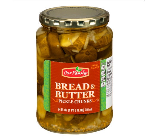 Our Family Bread & Butter Pickle Chunks 24oz