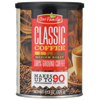 Our Family Classic Roast Ground Coffee Decaf 11.3oz
