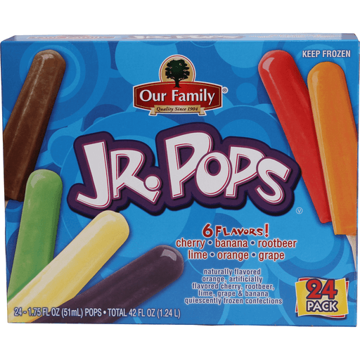 Our Family Frozen Assorted Jr. Pops 24ct