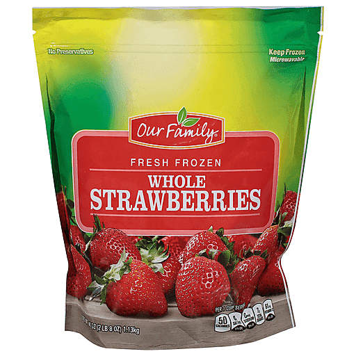 Our Family Frozen Whole Strawberries 40 oz