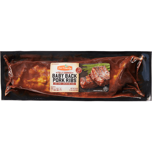 Our Family Fully Cooked BBQ Ribs 20 oz