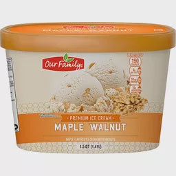 Our Family Maple Walnut Ice Cream 48oz