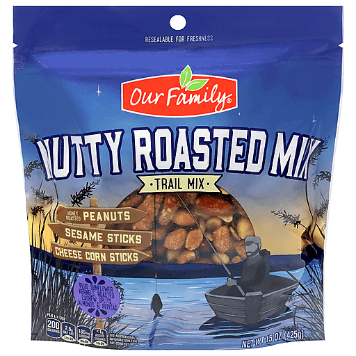 Our Family Nutty Roasted Trail Mix 15 oz