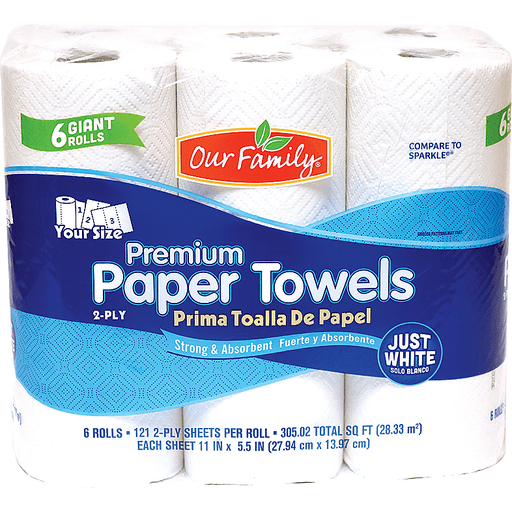 Our Family Paper Towel 6 Rolls