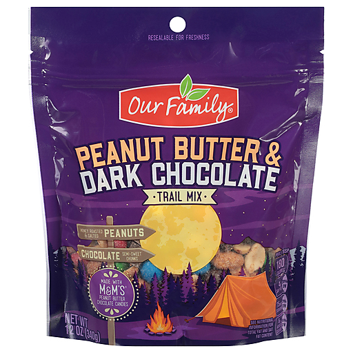 Our Family Peanut Butter & Dark Chocolate Trail Mix 12 oz