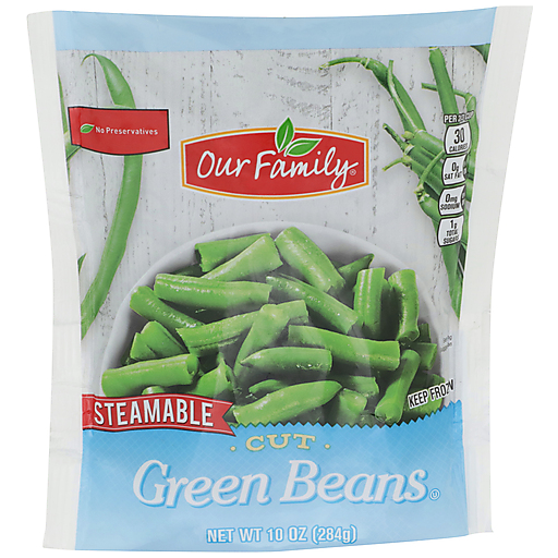 Our Family Steam Cut Frozen Green Beans 10oz