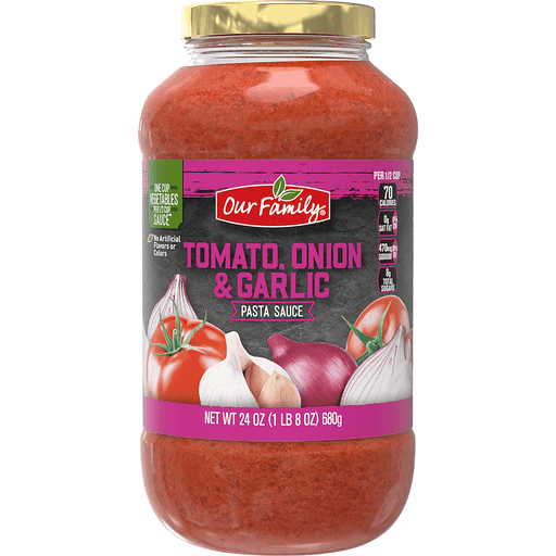 Our Family Tomato Onion & Garlic Pasta Sauce 24oz