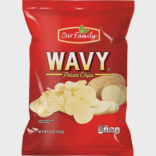 Our Family Wavy Potato Chips 8oz