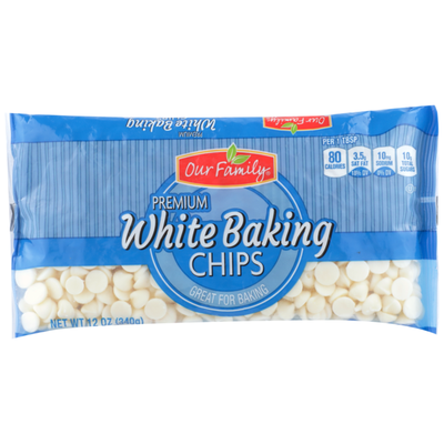 Our Family Baking Chips White 12 oz