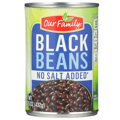 Our Family Black Beans 15.25oz