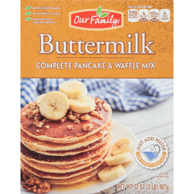 Our Family Pancake & Waffle Mix Buttermilk 32oz