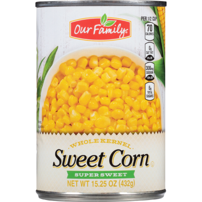 Our Family Canned  Sweet Corn 15.25 oz.