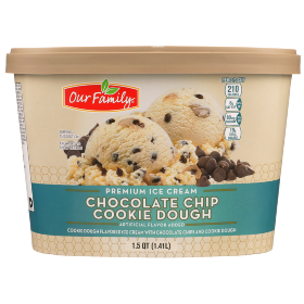 Our Family Chocolate Chip Cookie Dough Ice Cream 1.5qt