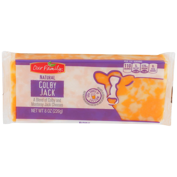 Our Family Cheese Block Colby Jack 8oz