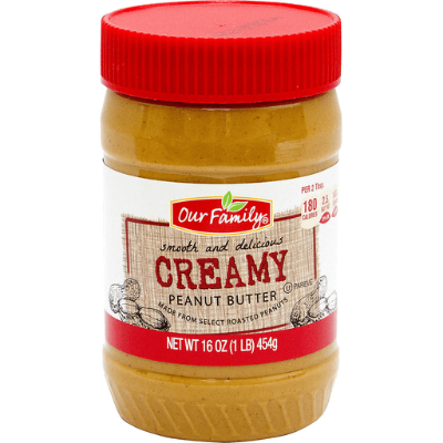 Our Family Creamy Peanut Butter 16oz