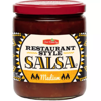 Our Family Restaurant Style Salsa Medium 15.5oz