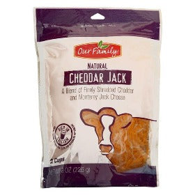 Our Family Cheese Shredded Fancy Cheddar Jack 8 oz