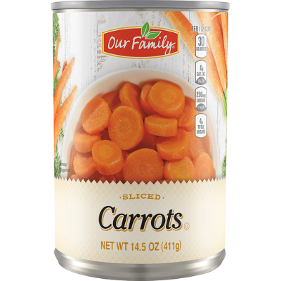 Our Family Sliced Carrots 14.5oz